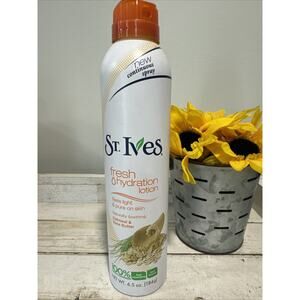 St. Ives Continuous Spray Fresh Hydraton lotion Oatmeal Shea & Butter 6.5OZ HTF